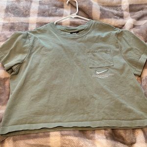 Green Nike Crop Top